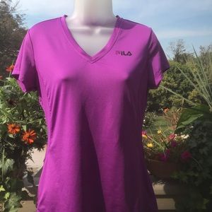 Fila - Performance purple top, Size Small